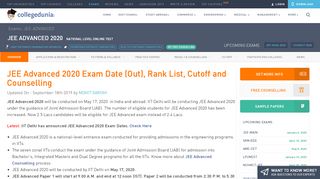 
                            8. JEE Advanced 2019 Result (Out), Cutoff, Rank List and ...