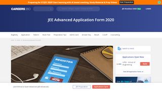 
                            5. JEE Advanced Application Form 2020, Registration - Apply ...