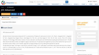 
                            7. JEE Advanced - Exam Date, Exam Pattern, Application ...