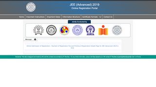 
                            1. JEE (Advanced) - jeeadv.nic.in