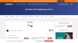 
                            7. JEE Main 2015 Application Form- Apply Online Now