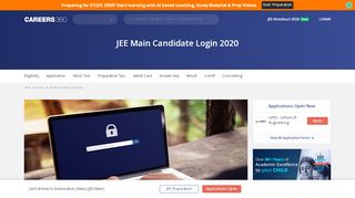 
                            5. JEE Main Candidate Login 2020 - Register @ jeemain.nic.in