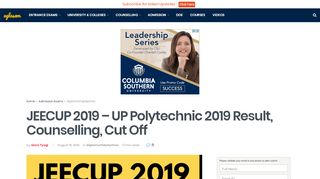 
                            5. JEECUP 2019 - admission.aglasem.com