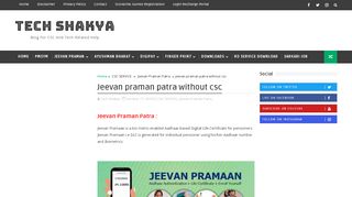 
                            8. Jeevan praman patra without csc - TECH SHAKYA