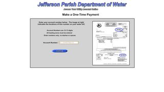 
                            3. Jefferson Parish Water Department