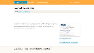 
                            9. Jegmail Jacobs (Jegmail.jacobs.com) - Jacobs Outlook Web ...