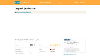 
                            11. Jegmail.jacobs.com: Jacobs Outlook Web Access - Logon