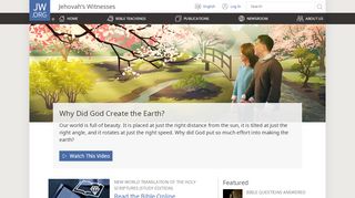 
                            2. Jehovah's Witnesses​—Official Website: jw.org