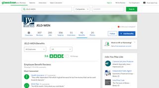 
                            5. JELD-WEN Employee Benefits and Perks | Glassdoor