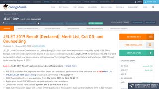 
                            3. JELET 2019 Result (Declared), Merit List, Cut Off, and ...