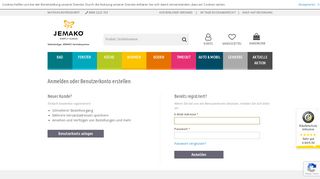 
                            3. JEMAKO® - Kundenlogin