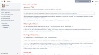 
                            2. Jenkins CLI - Jenkins - Jenkins Wiki