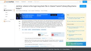 
                            1. Jenkins: where is the login.keychain file in /Users/*name*/Library ...