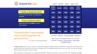 
                            1. JeopardyLabs - Online Jeopardy Template