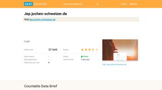 
                            3. Jep.jochen-schweizer.de: Login - easycounter.com