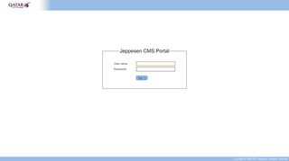 
                            4. Jeppesen CMS Portal User name: Password: