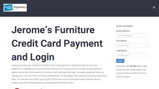 
                            4. Jerome’s Furniture Credit Card Payment - Login - Address ...