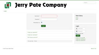 
                            2. Jerry Pate Portal - Login