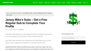 
                            7. Jersey Mike's Subs - Sign Up for a Free Regular Sub