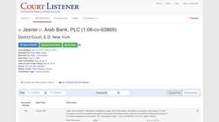 
                            9. Jesner v. Arab Bank, PLC, 1:06-cv-03869 – CourtListener.com