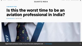 
                            9. Jet Airways, Air India have ruined jobs for pilots, air hostesses ... - Quartz