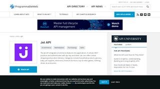 
                            5. Jet API | ProgrammableWeb