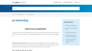 
                            8. Jet Onboarding - Geekseller SupportGeekseller Support