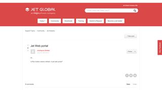 
                            4. Jet Web portal – Support Topics