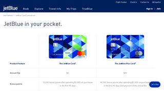 
                            9. JetBlue Card Comparison | TrueBlue | JetBlue