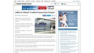 
                            9. JetBlue to ‘Refresh’ TrueBlue Frequent Flyer Program ...