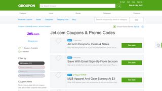 
                            4. Jet.Com Coupons, Promo Codes & Deals 2019 - Groupon