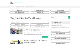 
                            7. Jetnet Non Rev Travel Planner | Retirees AA com