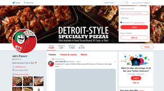 
                            8. Jet's Pizza (@JetsPizza) | Twitter