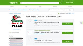 
                            7. Jet's Pizza Coupons & Promo Code Deals | Groupon