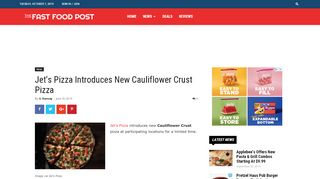 
                            7. Jet's Pizza Introduces New Cauliflower Crust Pizza - The ...