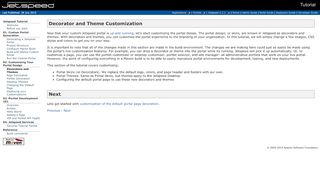 
                            7. Jetspeed Tutorial - Customization - Apache Portals