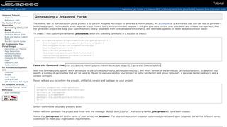 
                            4. Jetspeed Tutorial - Generating a Jetspeed Portal - Apache Portals