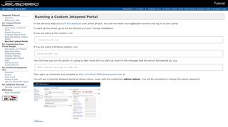 
                            6. Jetspeed Tutorial - Run the Custom Portal - Apache Portals