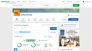 
                            8. Jetstar Airways Reviews | Glassdoor