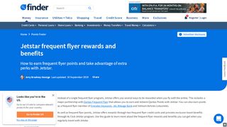 
                            8. Jetstar Frequent Flyer Rewards Program Review | finder.com.au