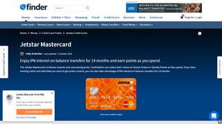 
                            9. Jetstar Mastercard credit card review | Finder