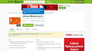 
                            8. Jetstar Mastercard Reviews - ProductReview.com.au