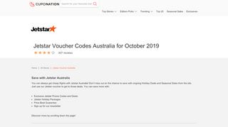 
                            9. Jetstar Voucher Codes Australia for August 2019