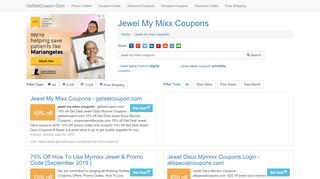 
                            8. Jewel My Mixx Coupons - getsetcoupon.com