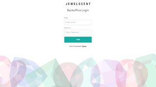 
                            6. JewelScent - Backoffice Login