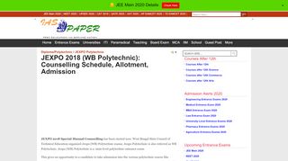 
                            3. JEXPO 2018 (WB Polytechnic): Counselling …