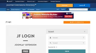 
                            3. JF Login, by JoomForest.com - Joomla Extension …