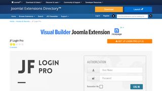 
                            2. JF Login Pro - Joomla! Extensions Directory