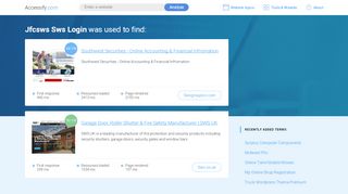 
                            6. Jfcsws Sws Login at top.accessify.com