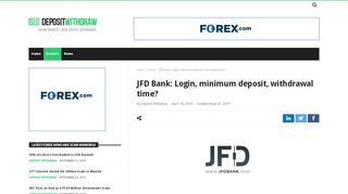 
                            8. JFD Bank: Login, minimum deposit, withdrawal …